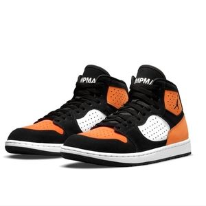 Nike Air Jordan Mid Shattered Glass Access Shoes - Orange